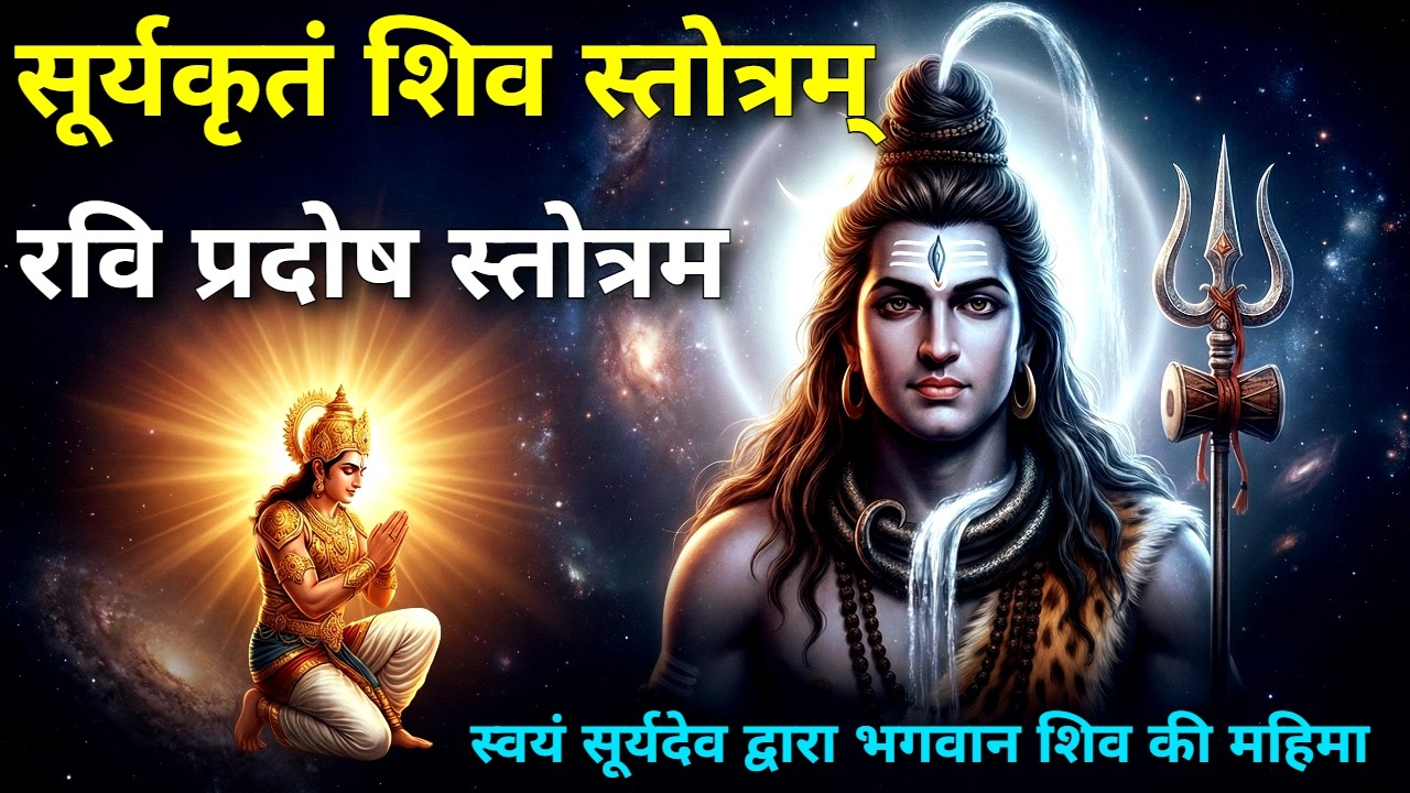 रवि प्रदोष स्तोत्रम | सूर्यकृतं शिव स्तोत्रम् | Surya Kritam Shiv Stotram | जीवन में बाधाएँ शांत