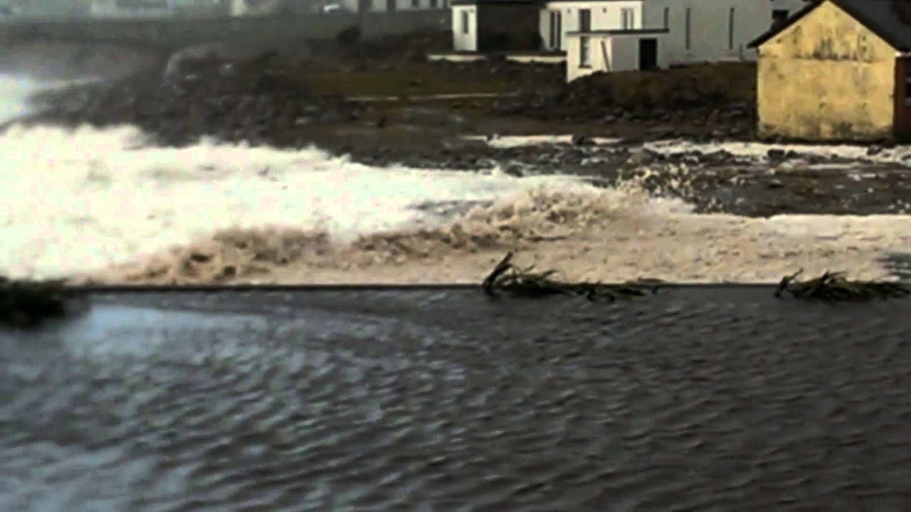 Storm Swamping Dooagh Achill