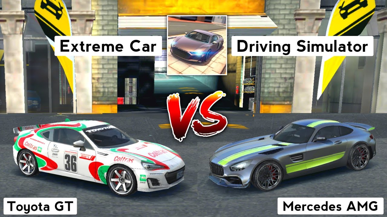 Extreme Car Driving Simulator 2022 Toyota GT vs Mercedes AMG. Who Will Win?