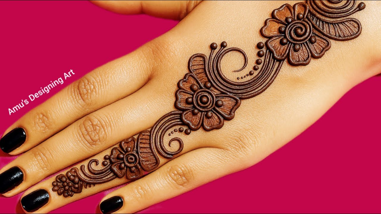 New Stylish Back Hand Mehndi Design 2025| Simple Mehndi Design | Mehandi ki Design Flower | Mehandi
