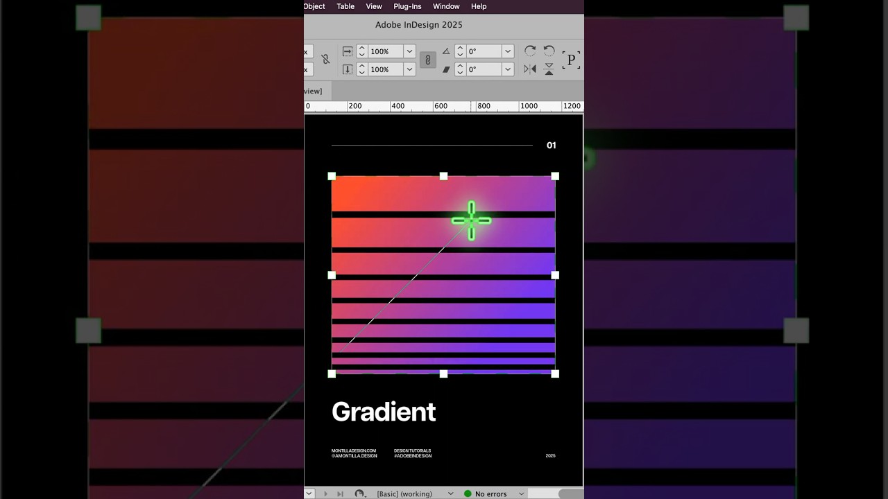 Совет по InDesign: легко создавать собственные градиенты 🎨
