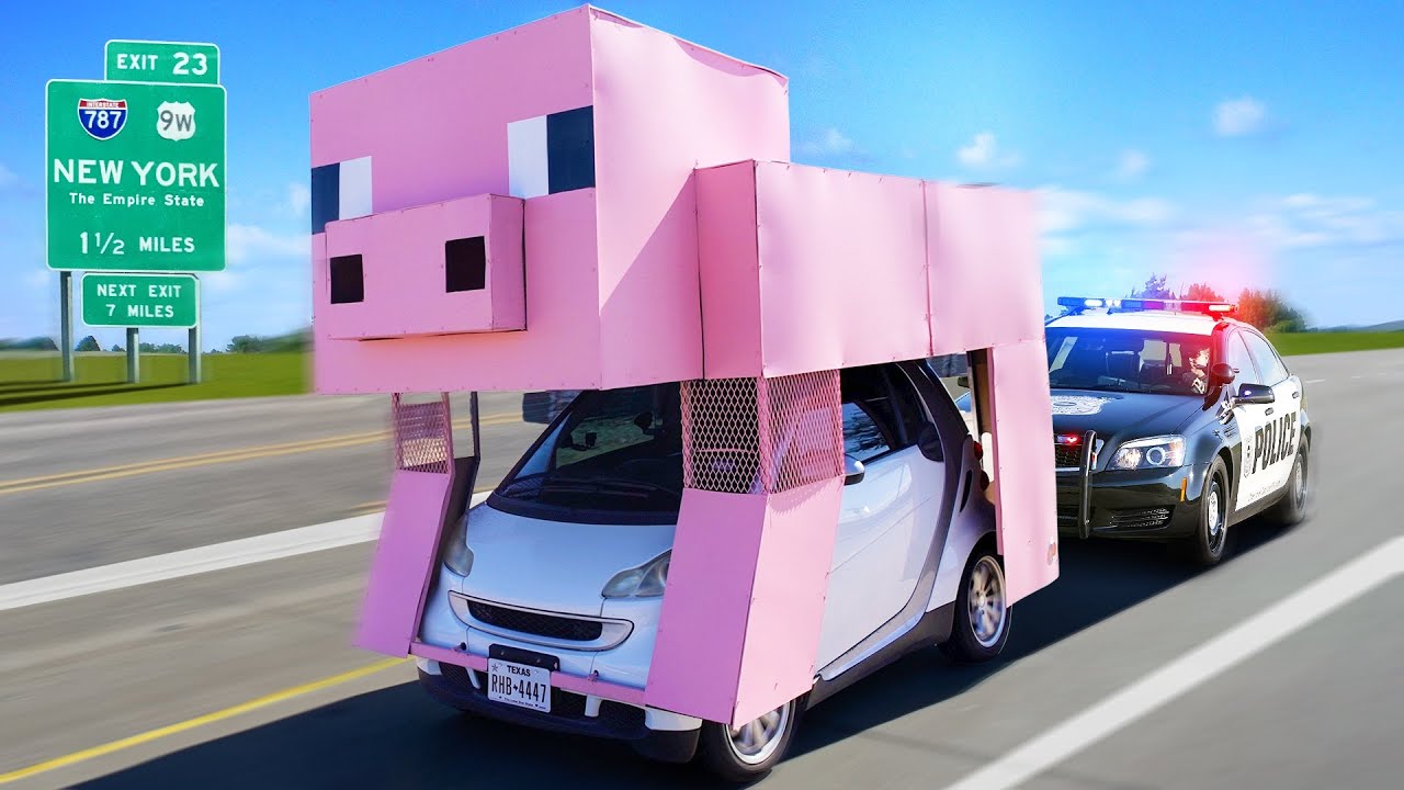 I Rode a Minecraft Pig Across America!