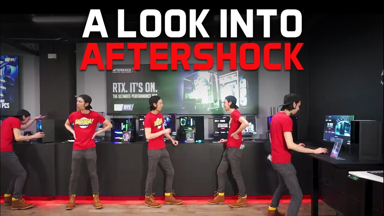 Take a tour around the AFTERSHOCK PC HQ with JulianTechTM