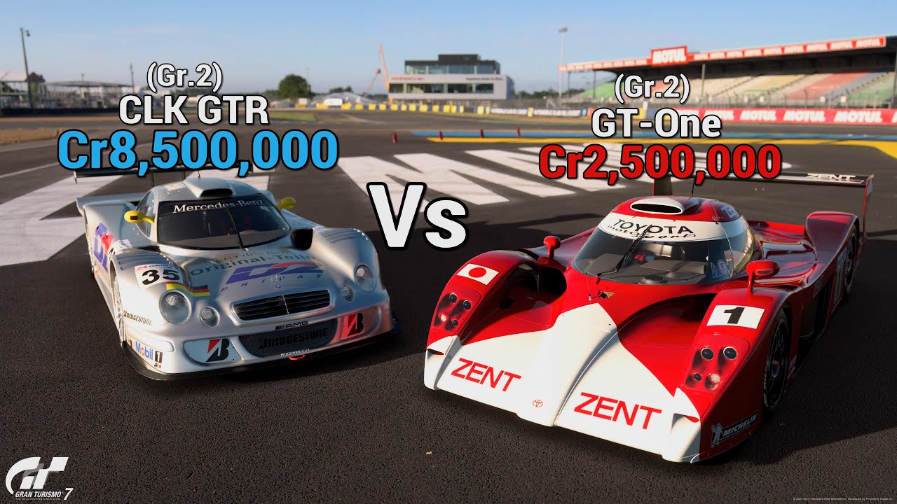 Gran Turismo 7 | Toyota GT-ONE Vs CLK-LM 