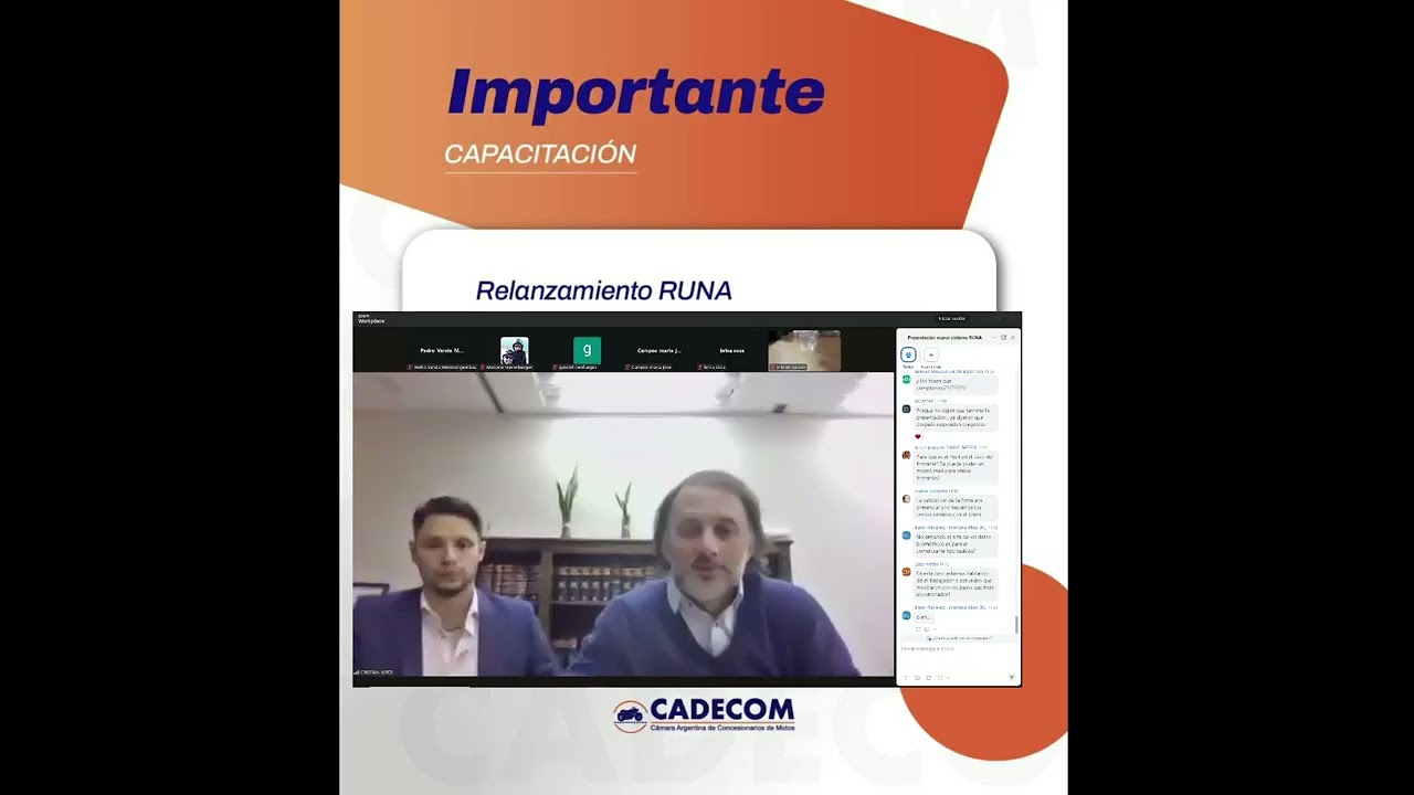 CADECOM ARG Runa Relanzamiento Capacitaci&oacute;n con DNRPA
