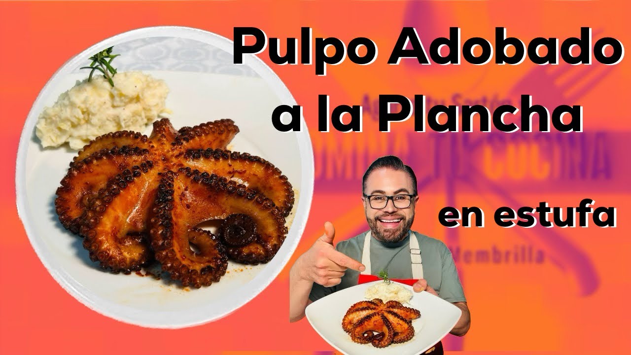 Pulpo Adobado a la Plancha y el mejor Puré de Papa
