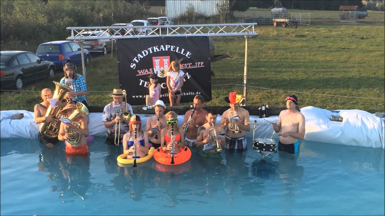 Stadtkapelle Teuschnitz Cold water challenge