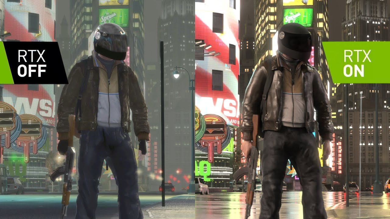 GTA IV RTX Remix with Mods vs Original with Fusion Fix | 4K Comparison