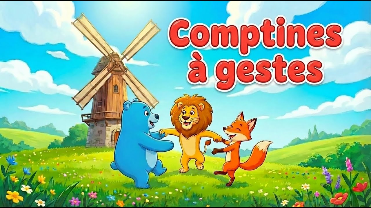 Chansons et comptines à gestes - A la volette, meunier tu dors - Le Monde des Minos
