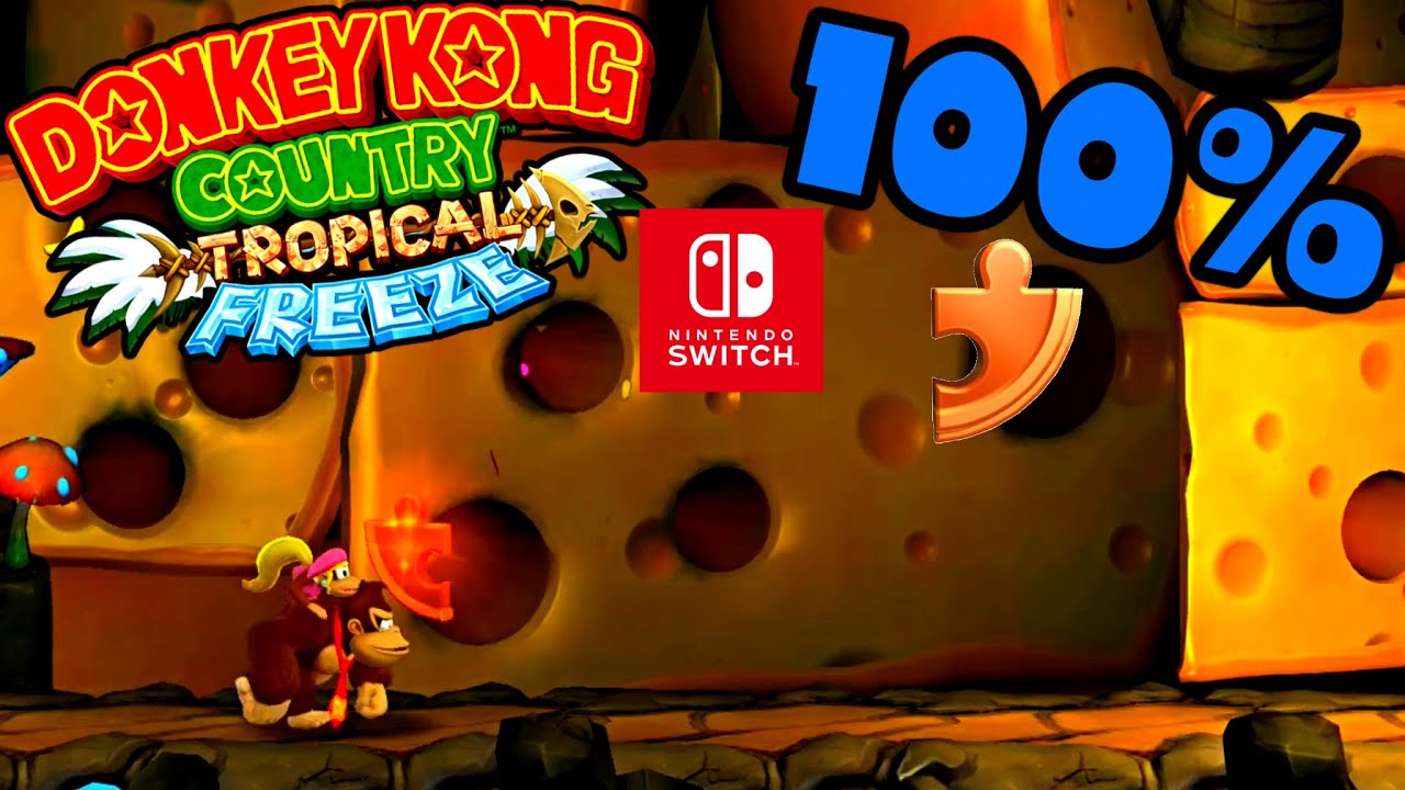 Donkey Kong Country Tropical Freeze 100% Walkthrough 🐵 2-A Crumble Cavern 🐵 Nintendo Switch