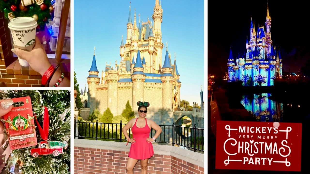 FIRST VISIT TO MAGIC KINGDOM as an adult | Mickey’s Very Merry Christmas Party 2025