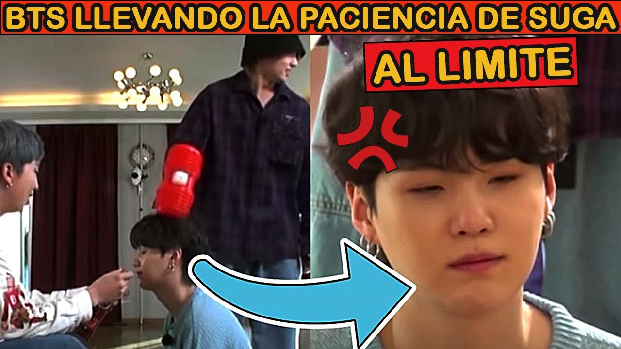 BTS LLEVANDO LA PACIENCIA DE SUGA AL LIMITE !!
