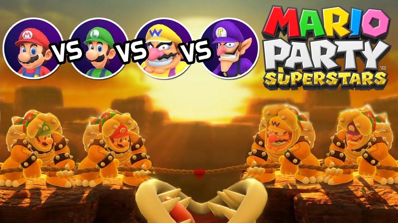 mario party superstars tug o war Who was strong?