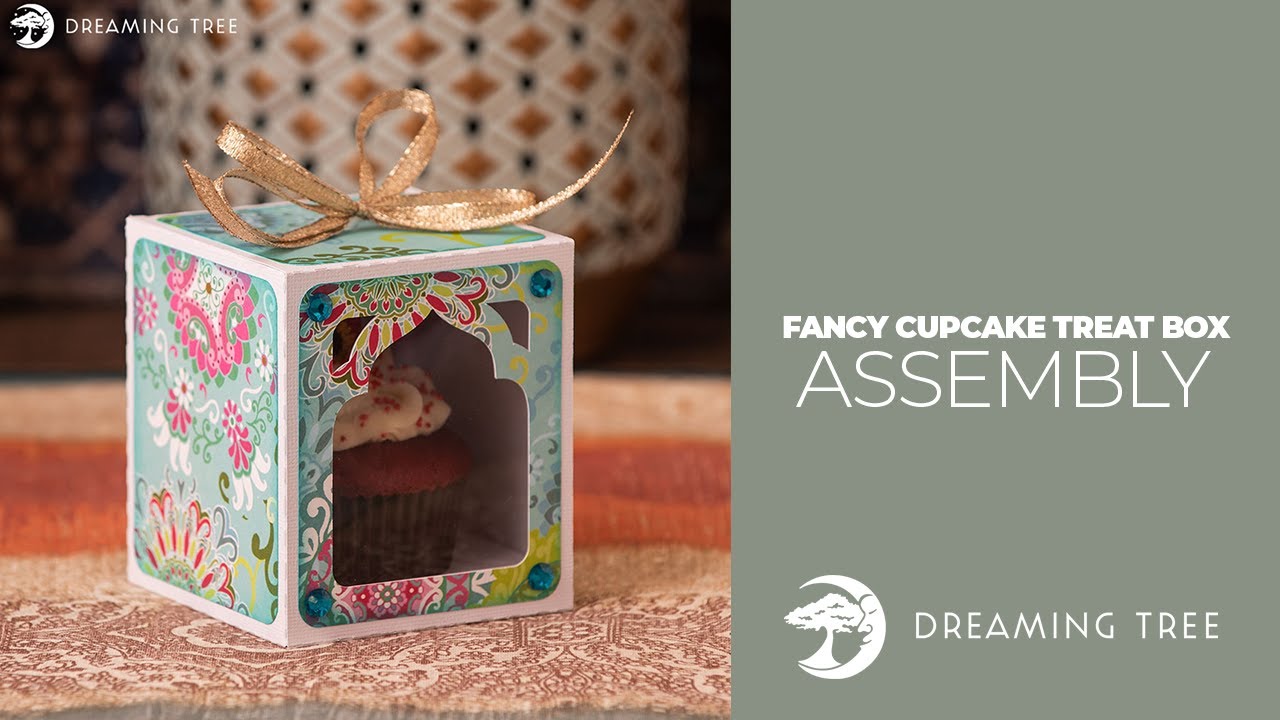 SVG File - Fancy Cupcake or Treat Box - Assembly Tutorial (For Cricut, Silhouette, and ScanNCut)