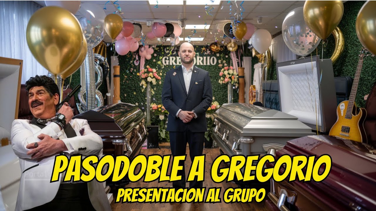 EL YUYU PRESENTA EL PASODOBLE DE GREGORIO EL DEL TANATORIO AL GRUPO