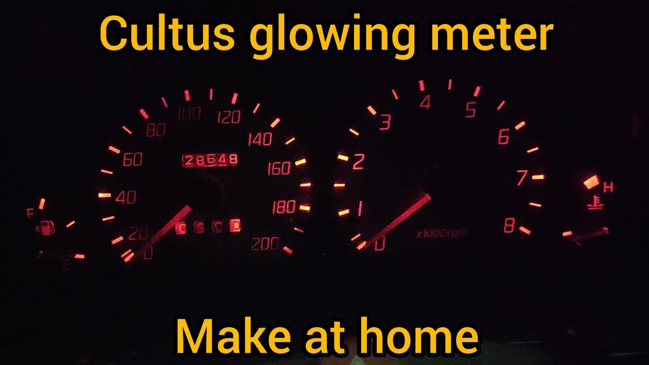 Cultus glowing meter | Red LEDs | Make at home