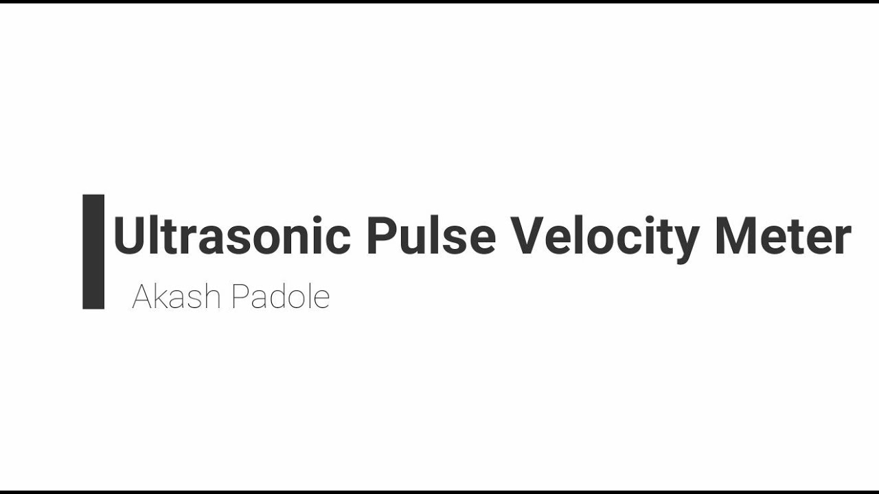 Ultrasonic Pulse Velocity Test for Concrete | NDT | Building Services and Repairs