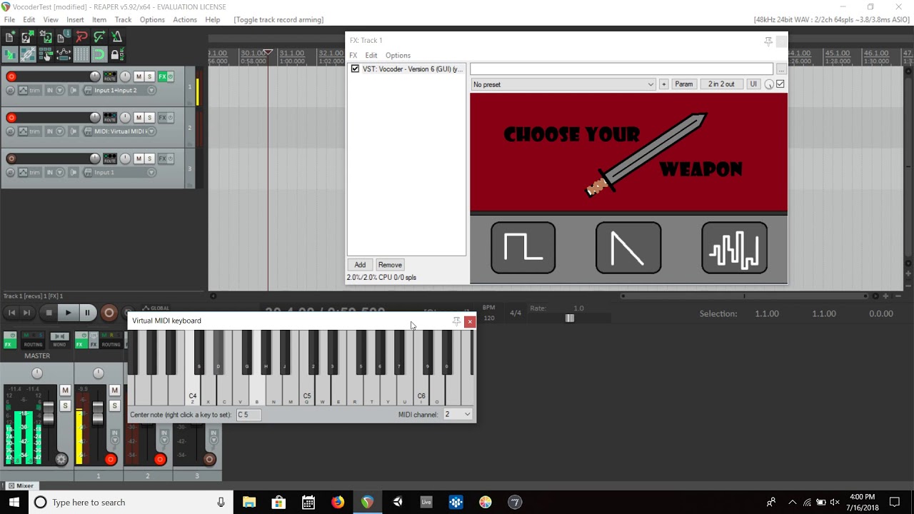 Vocoder Plug-in With JUCE