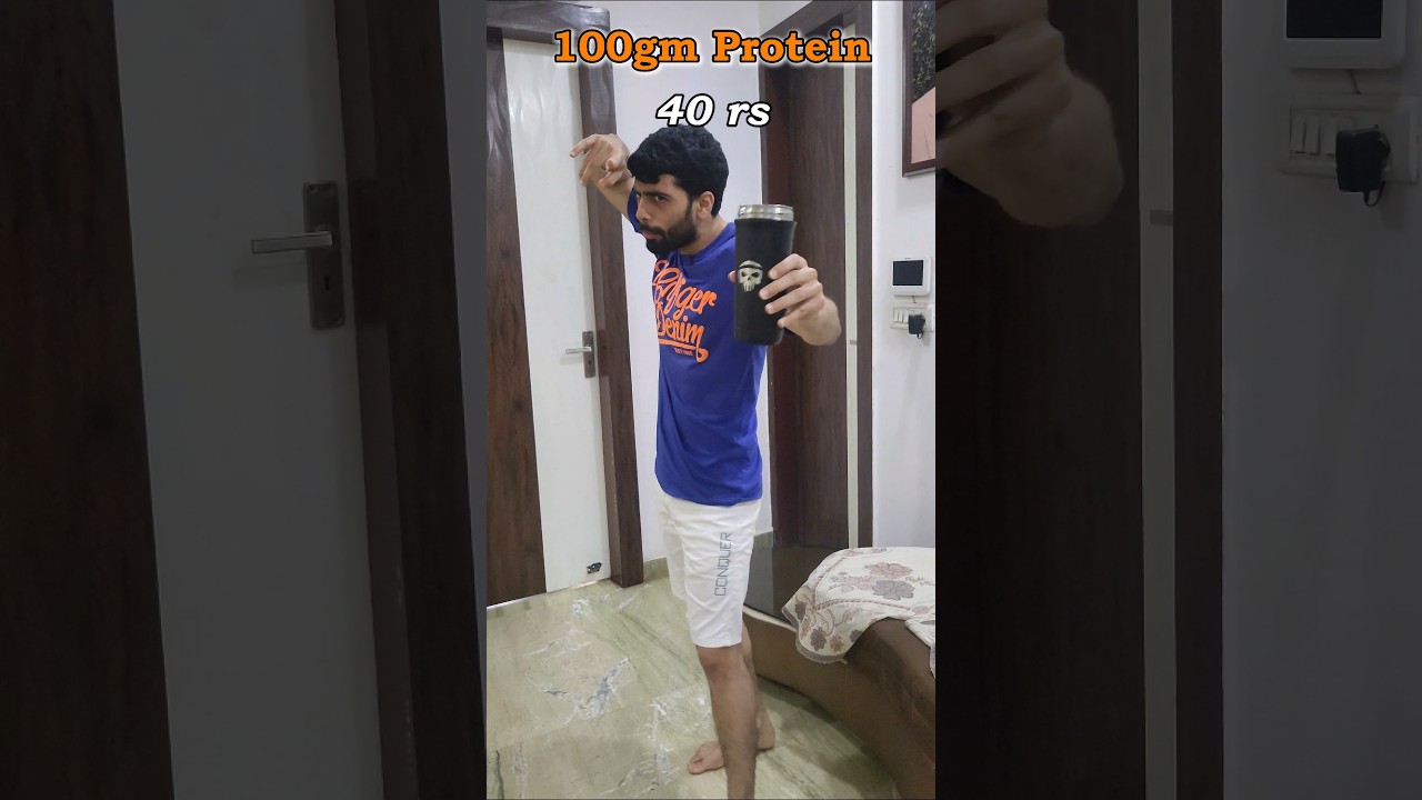 100gm Protein @ 40rs/day. diet plan #motivation #bodybuilding #fitness #gym