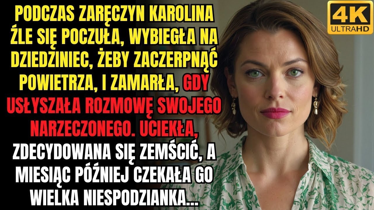 Panna młoda wyszła zaczerpnąć powietrza podczas zaręczyn, ale po usłyszeniu rozmowy narzeczonego