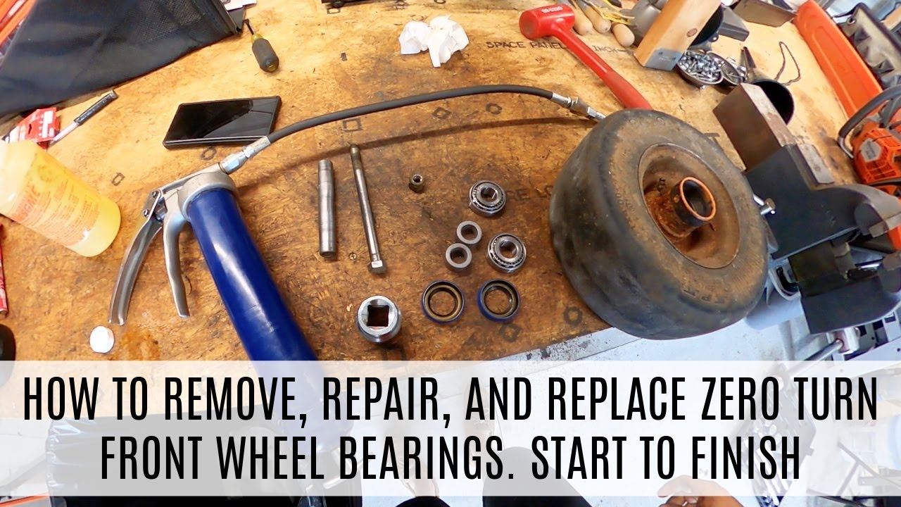 How to Remove, Repair, and Replace Zero Turn Front Wheel Bearings