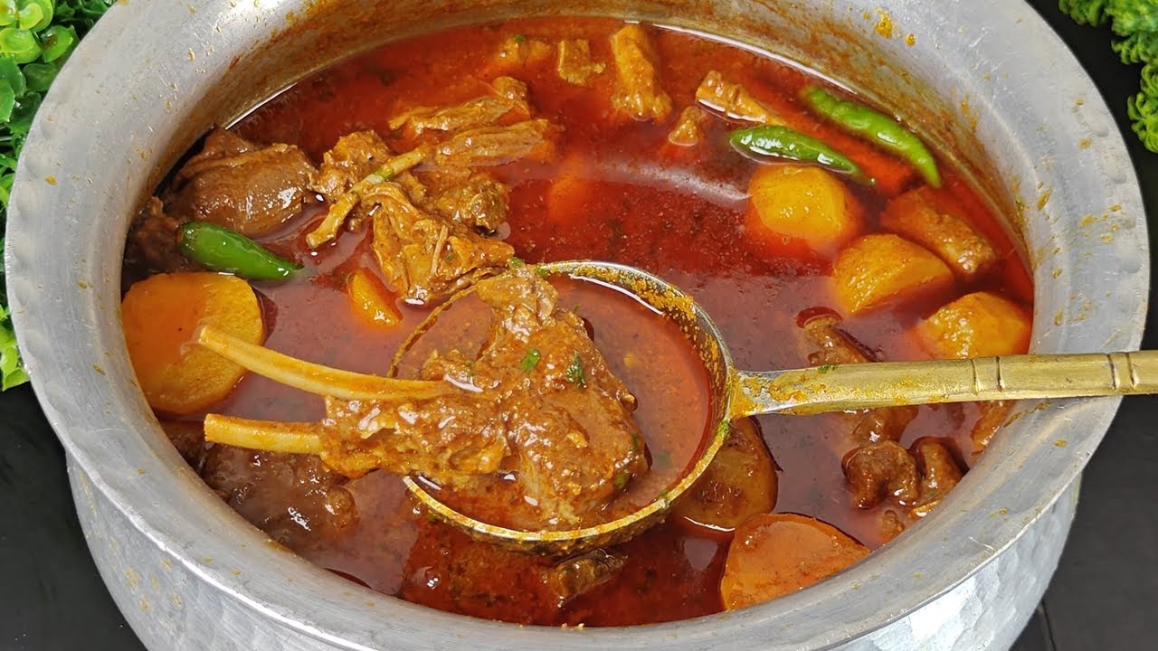 Degi Aloo Gosht Recipe | Aloo Gosht ka Salan | Mutton Aloo Gravy
