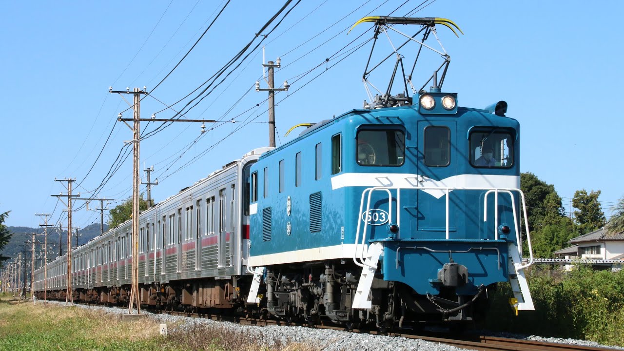 秩父鉄道ﾃﾞｷ500形503牽引 臨貨8014ﾚ 廃車回送 東武9000型9101F 秩父鉄道本線 小前田～ふかや花園 区間
