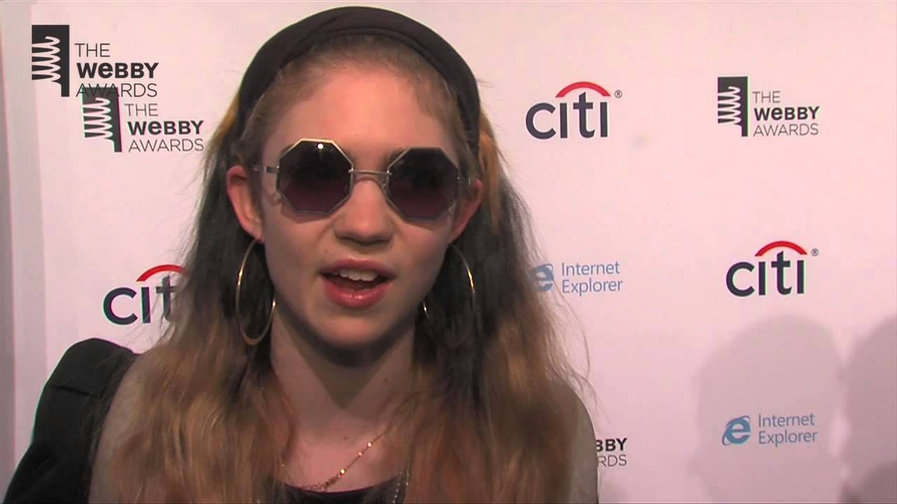 Music Artist Grimes on the Red Carpet at the 17th Annual Webby Awards