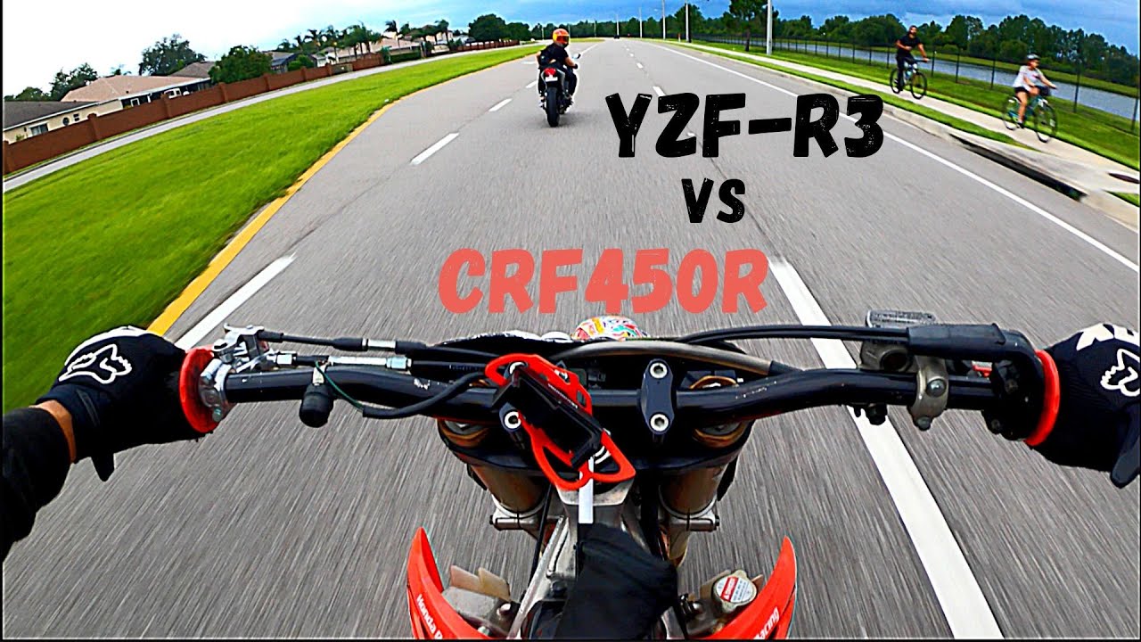 Honda CRF450R vs Yamaha YZF-R3