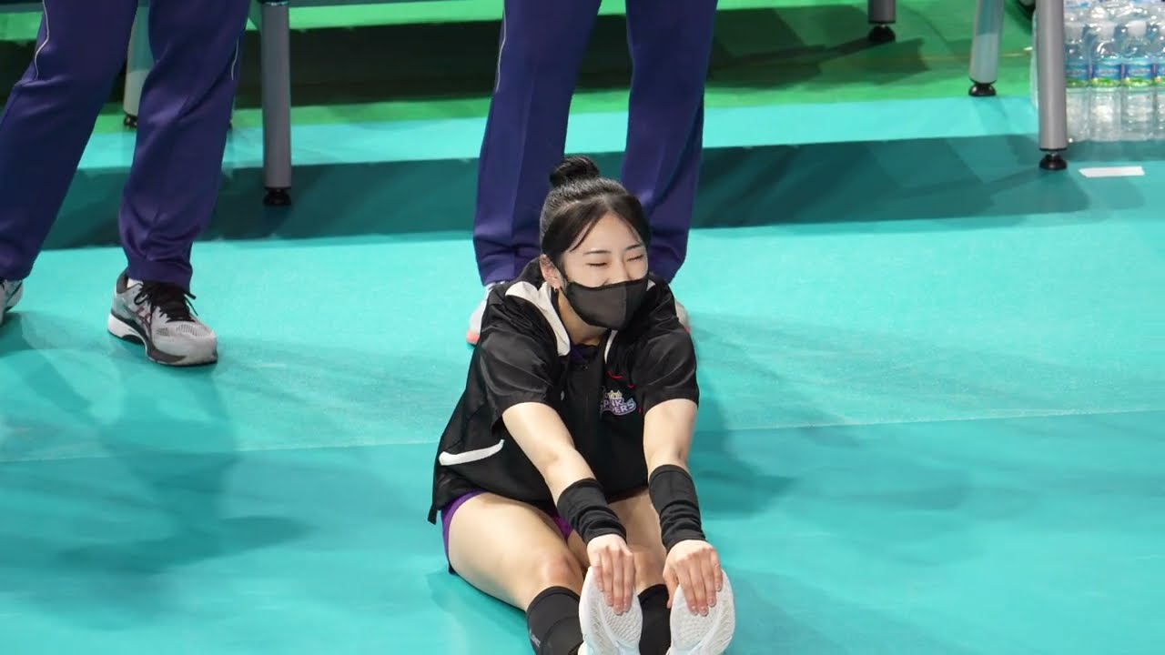 흥국생명 박현주 스트레칭+퇴근 직캠 4k (vsGS칼텍스)