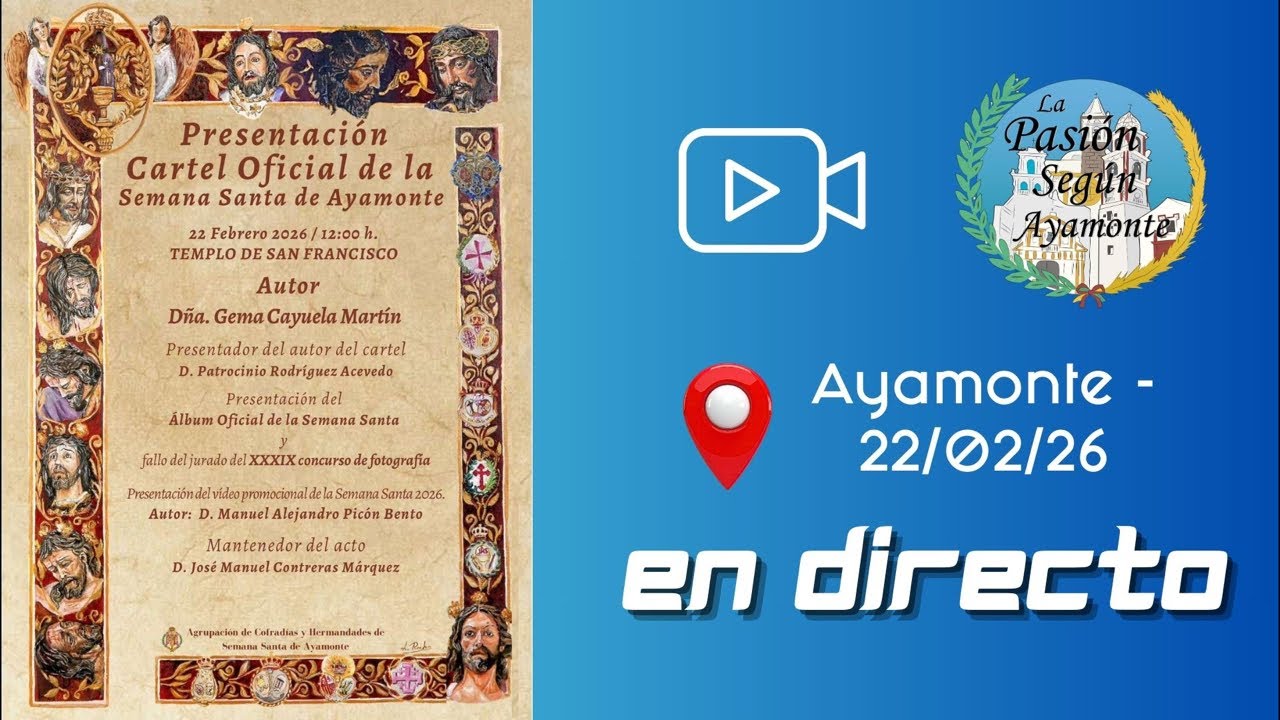 Presentación cartel Semana Santa Ayamonte 2026