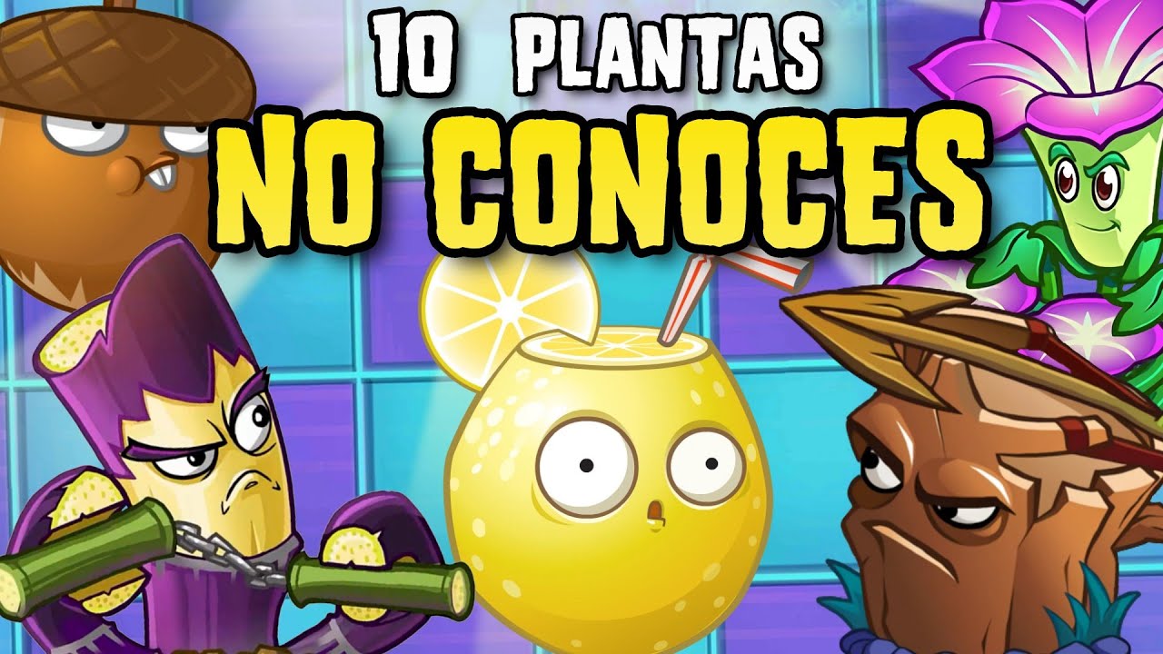 10 PLANTAS EXCLUSIVAS que DEBES CONOCER en PVZ 2