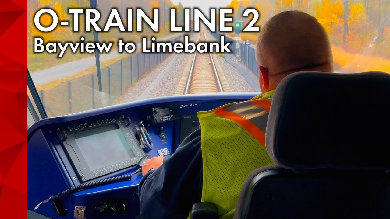 O-Train Line 2 - Bayview to Limebank (Southbound Trip in Fall 2025)
