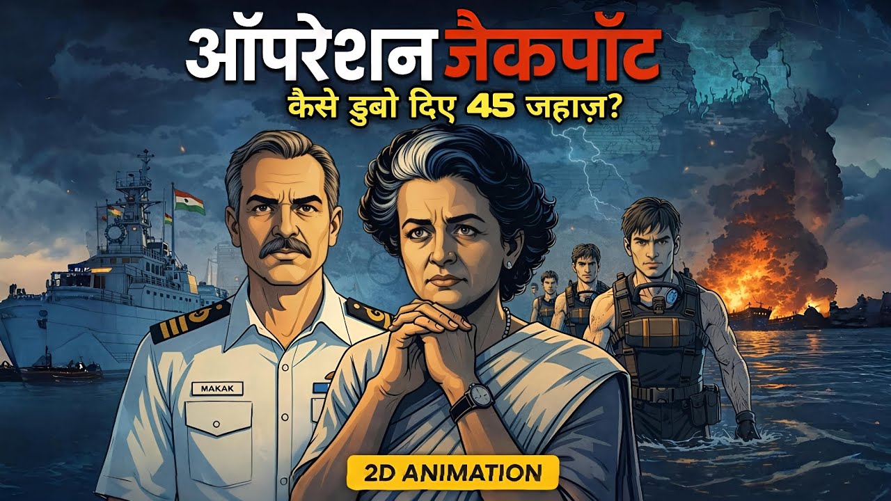 Operation Jackpot 1971 (2D Animation): 45 जहाज एक रात में डुबो दिए | The Silent War