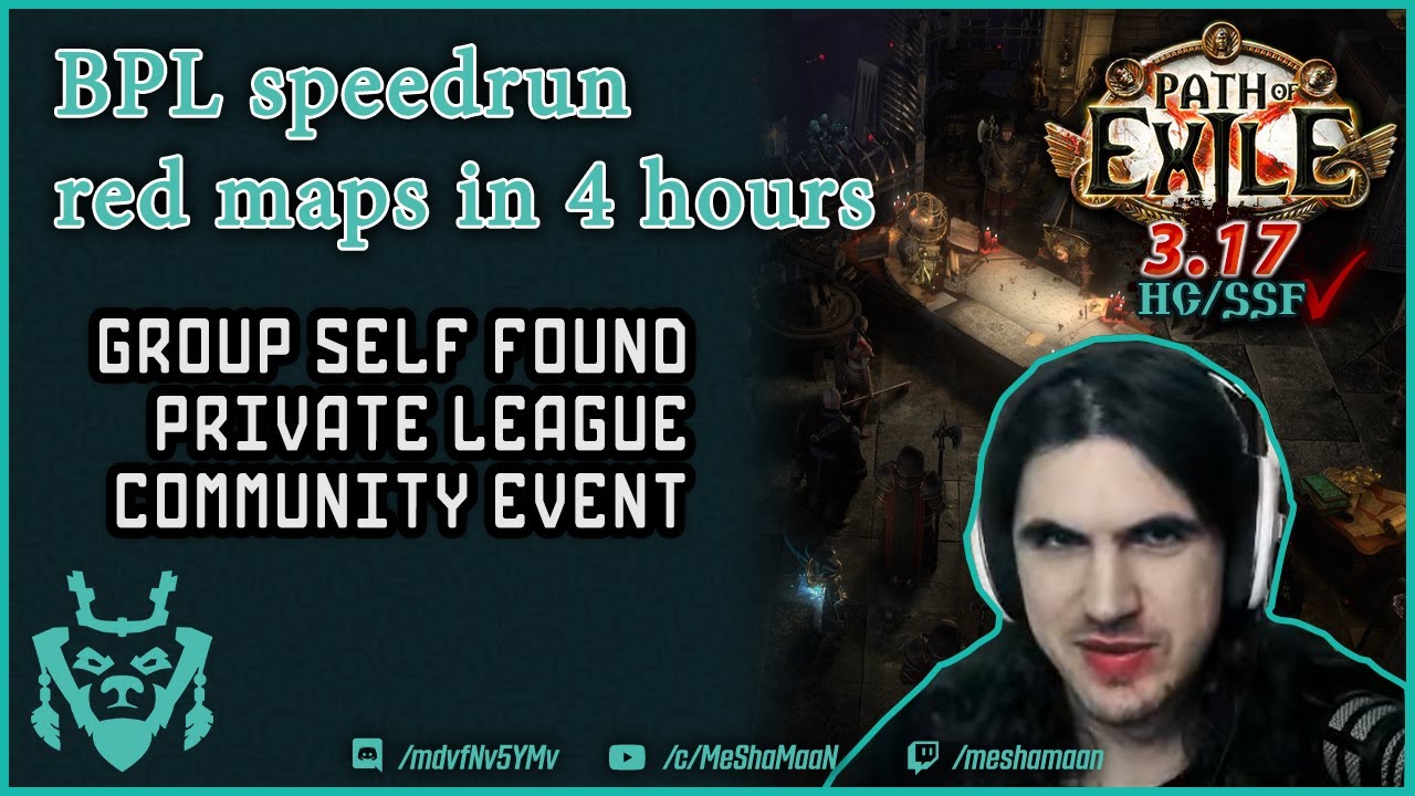 PoE 4 hours to red maps. Group leveling speedrun, Badger Private League BPL