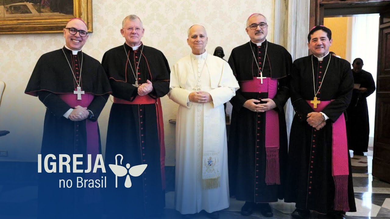 Presid&ecirc;ncia da CNBB &eacute; recebida pelo Papa Le&atilde;o XIV e refor&ccedil;a miss&atilde;o da Igreja no Brasil
