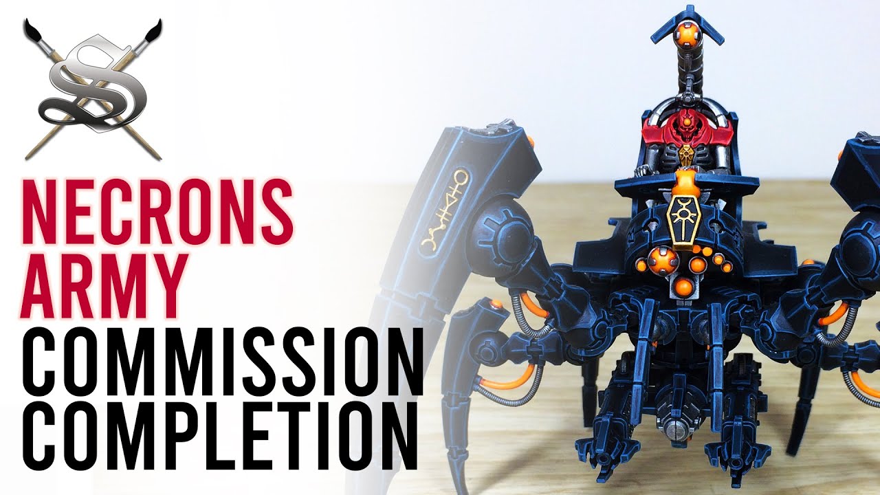 Necrons Army Commission Completion (Triarch Stalker, Night Scythe, Destroyers...) - Siege Studios
