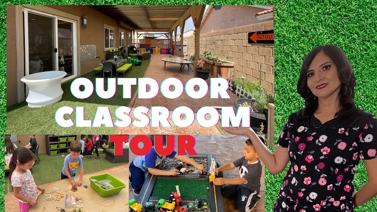 My OUTDOOR Classroom TOUR - HOME Childcare PROJECT 🌸