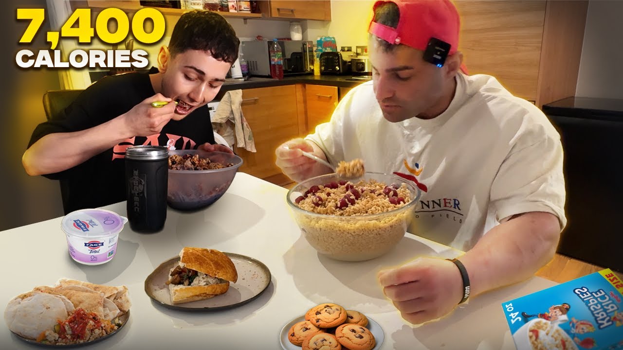 I ATE and TRAINED like JACKED EATS on a BULK for 24 HOURS...
