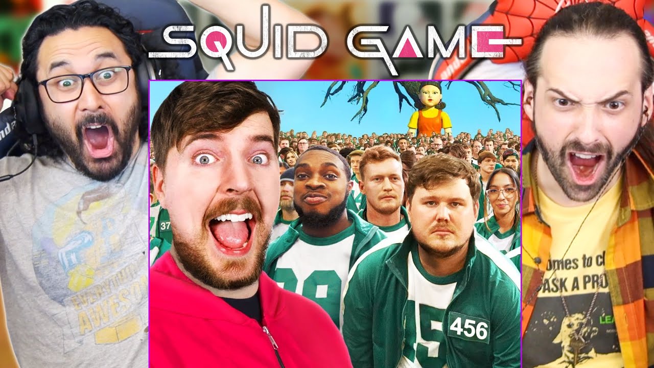 MrBeast SQUID GAME IN REAL LIFE REACTION!! $456,000 | 오징어게임