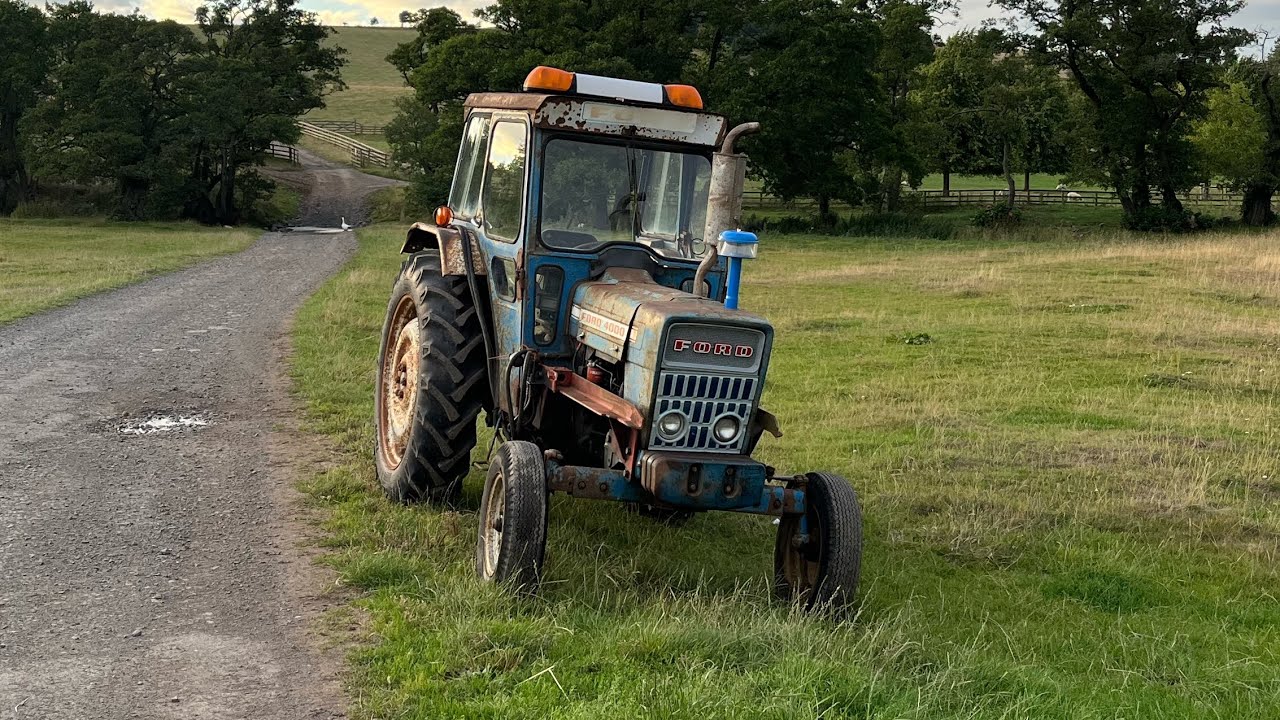 Холодный запуск Ford 4000 1972 года