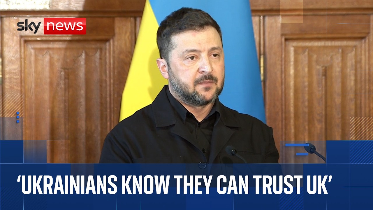 Ukrainian President Volodymyr Zelenskyy addresses MPs and Peers