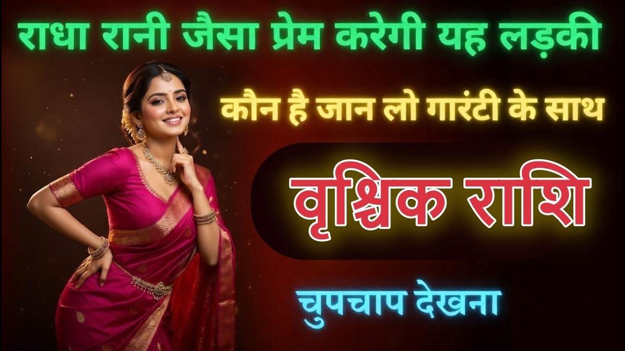 वृश्चिक राशि  राधा रानी जैसा सच्चा प्यार मिलने वाला है? बड़ा संकेत मिला! vrischikrashi