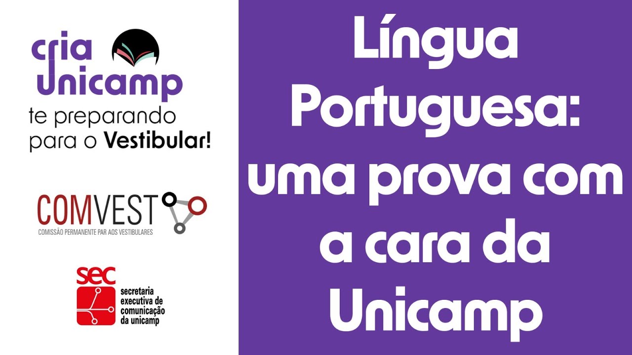 Aula sobre a prova de Língua Portuguesa da Unicamp