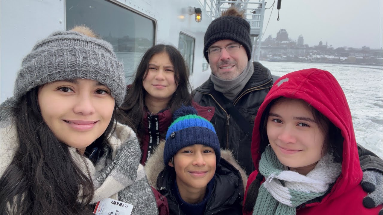 Winter Ferry Ride in Qu&eacute;bec City ❄️⛴️ | Last Day Family Memories