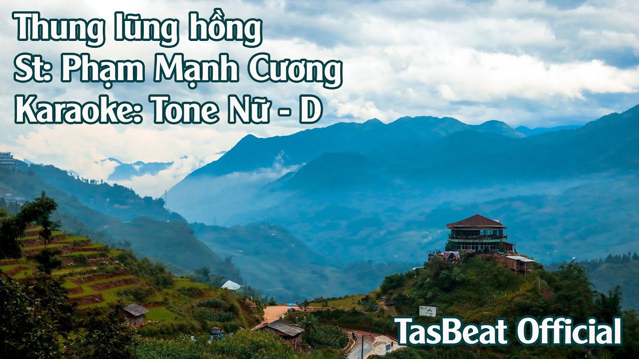 Karaoke Thung Lũng Hồng - Tone Nữ | TAS BEAT