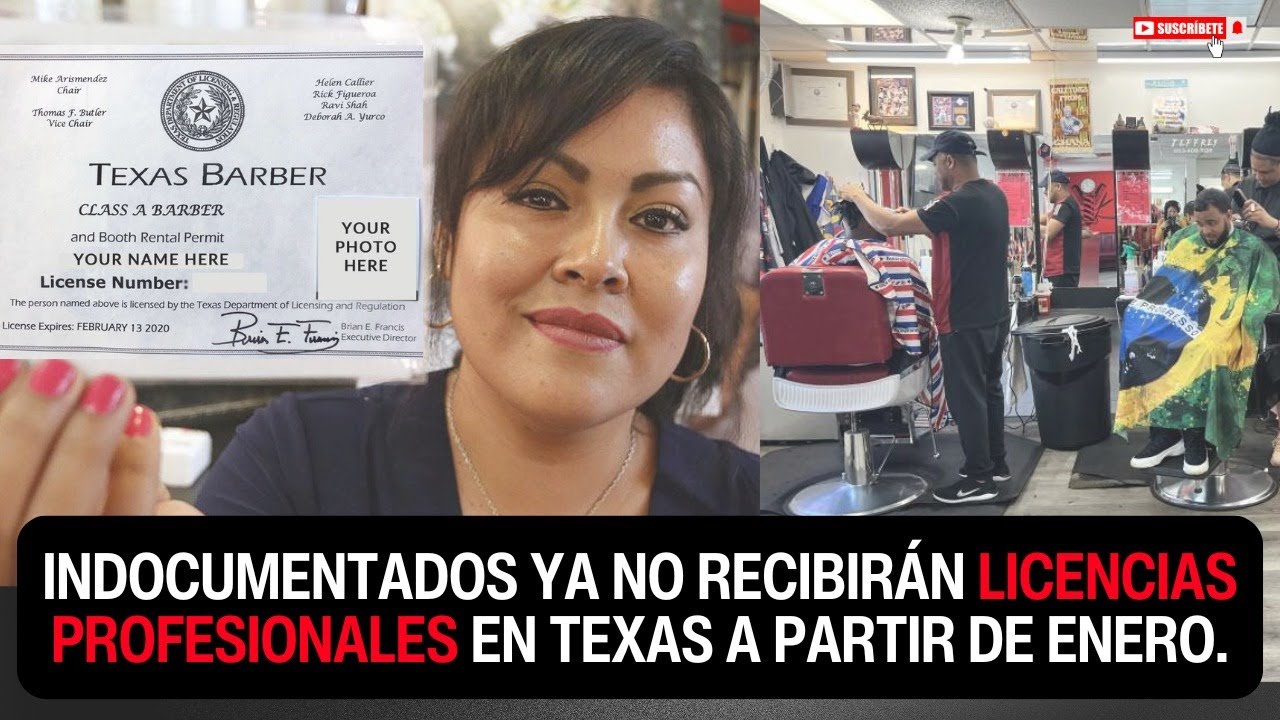 Estilistas, barberos, electricistas y plomeros deberán probar estatus legal para trabajar en Texas
