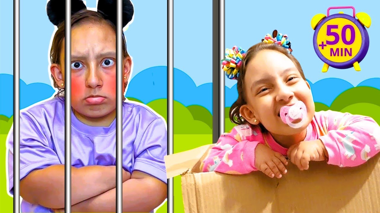 Coleção divertida de vídeos para crianças sobre bebês e babás com Maria Clara MC Divertida
