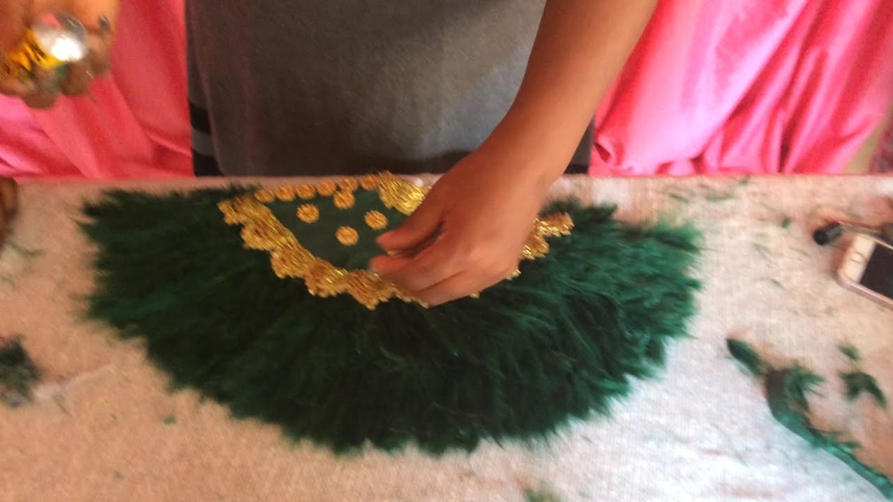 HOW TO MAKE THIS FEATHER HAND FAN
