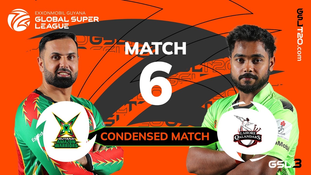 Condensed Match | Guyana Amazon Warriors vs Lahore Qalandars | GSL 2026